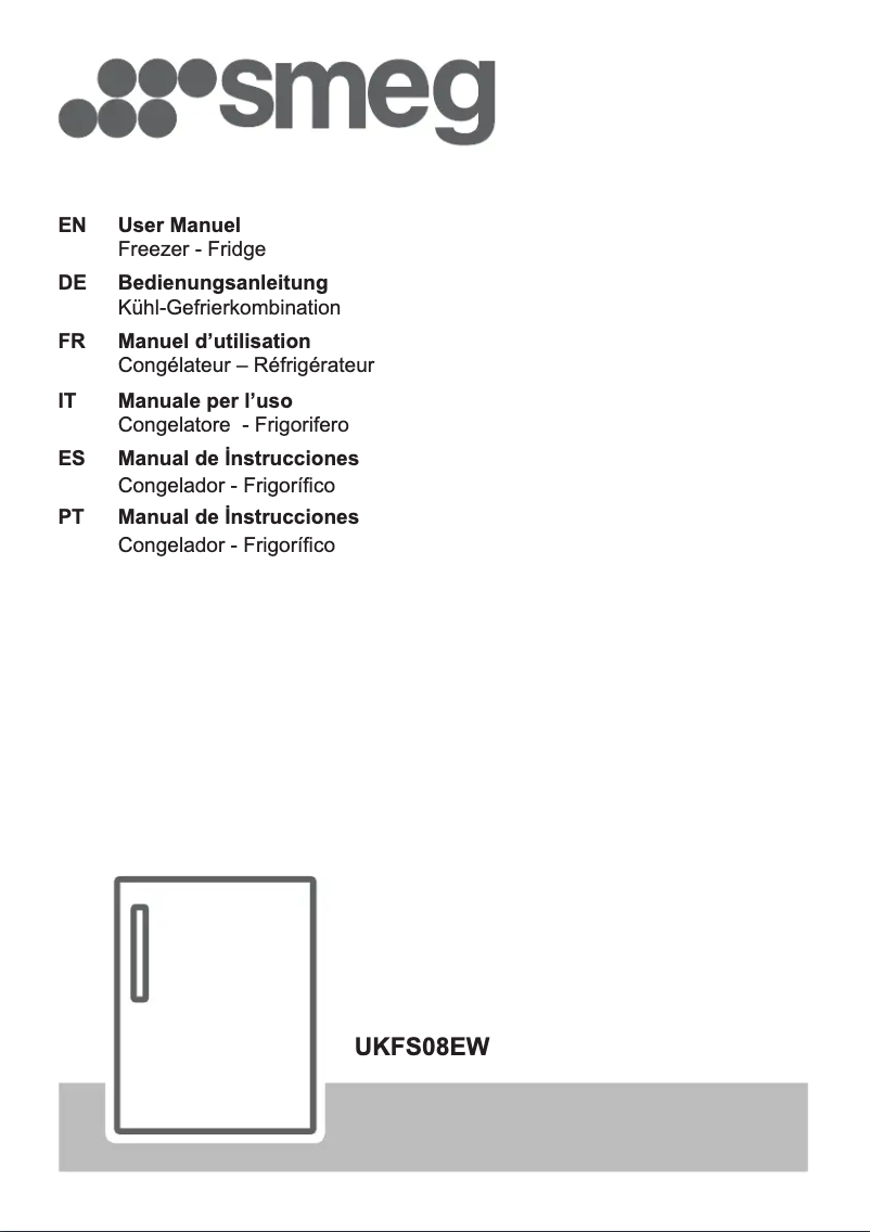 Page n°1 - Manuel utilisateur Smeg UKFS08EW