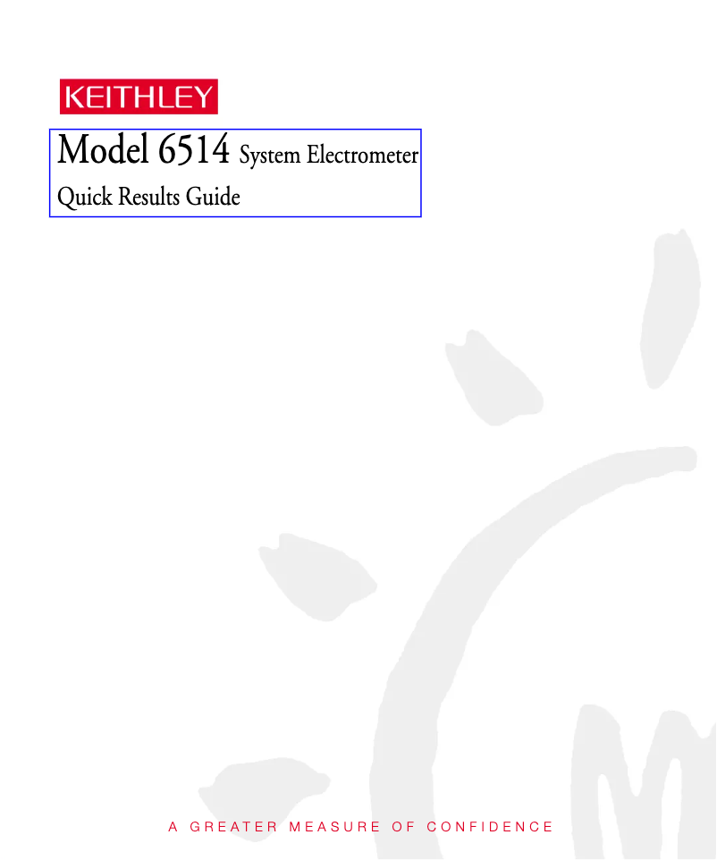 Image de la première page du manuel de l'appareil 6514