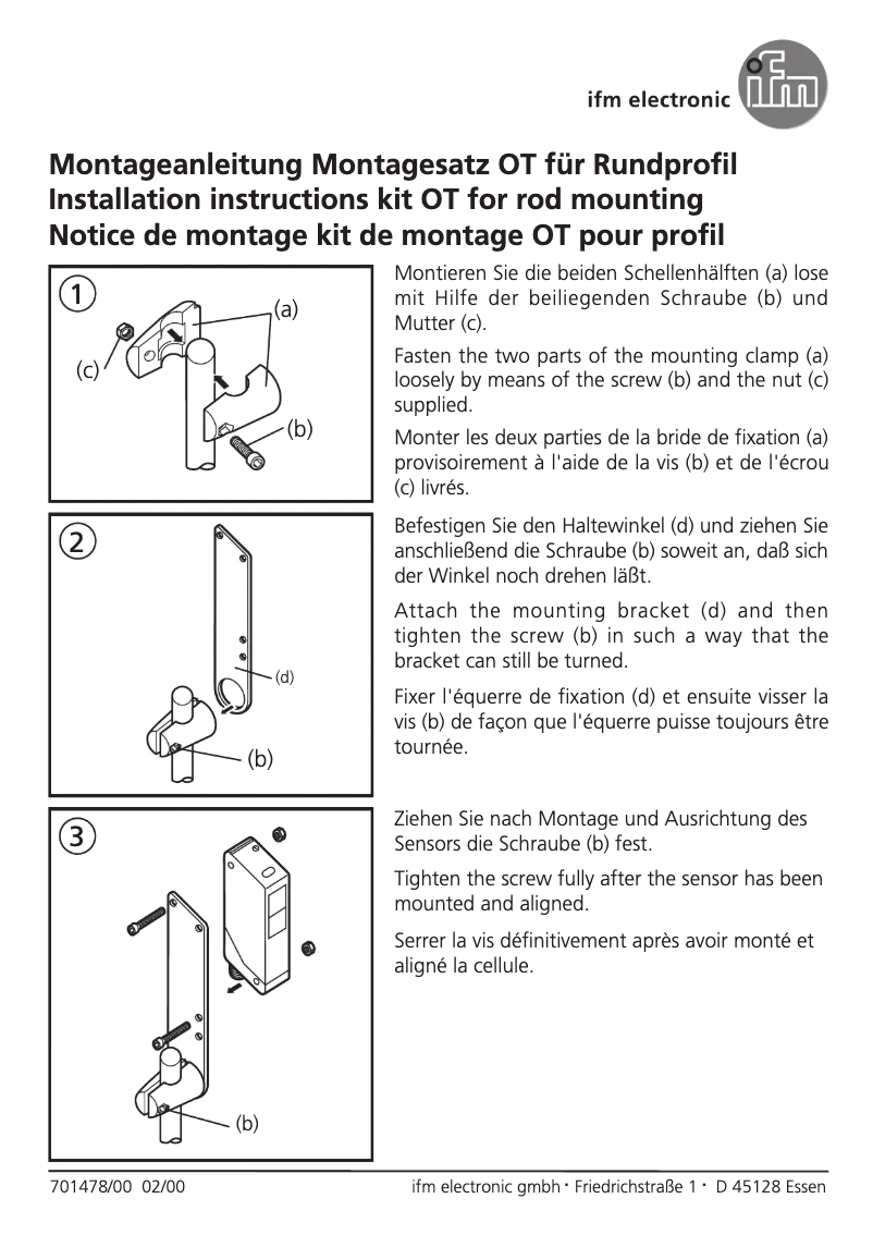 Page 1 de la notice Manuel utilisateur IFM E20891