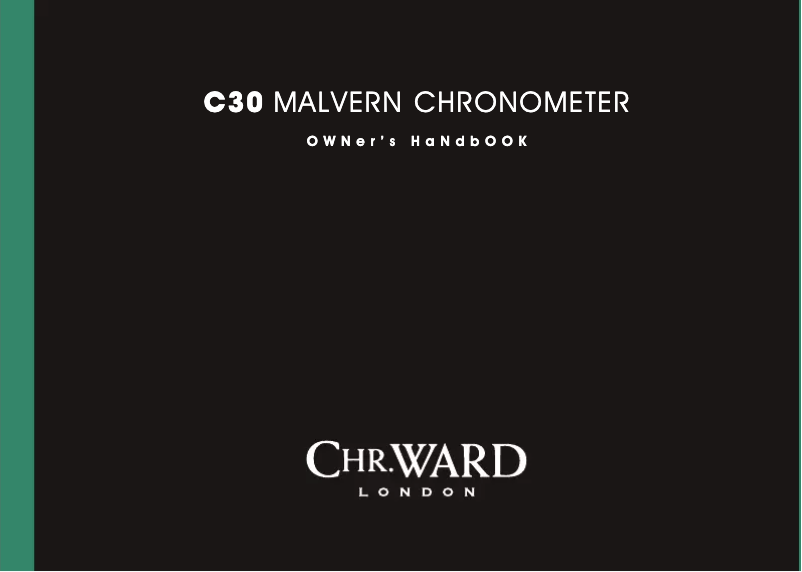 Page 1 de la notice Manuel utilisateur Christopher Ward C30 Malvern COSC