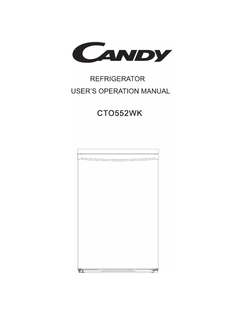 Page 1 de la notice Manuel utilisateur Candy CTO552WK