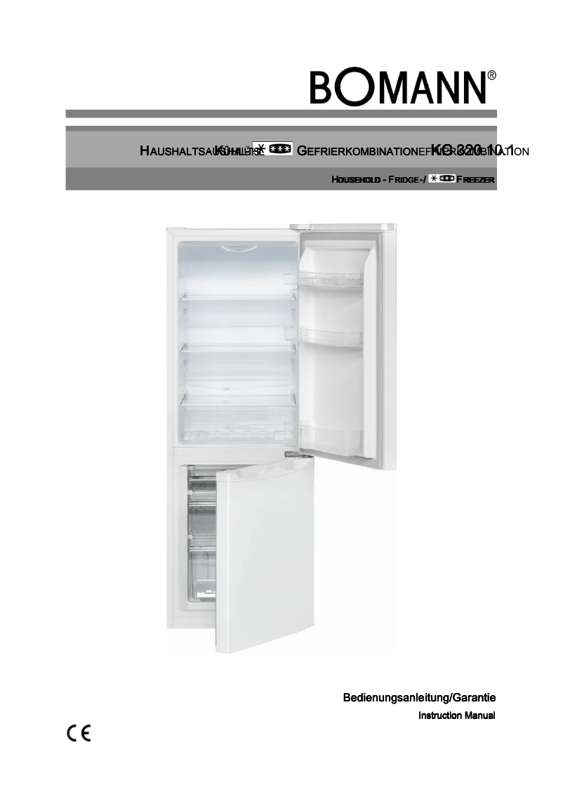 Image de la première page du manuel de l'appareil KG 320.1