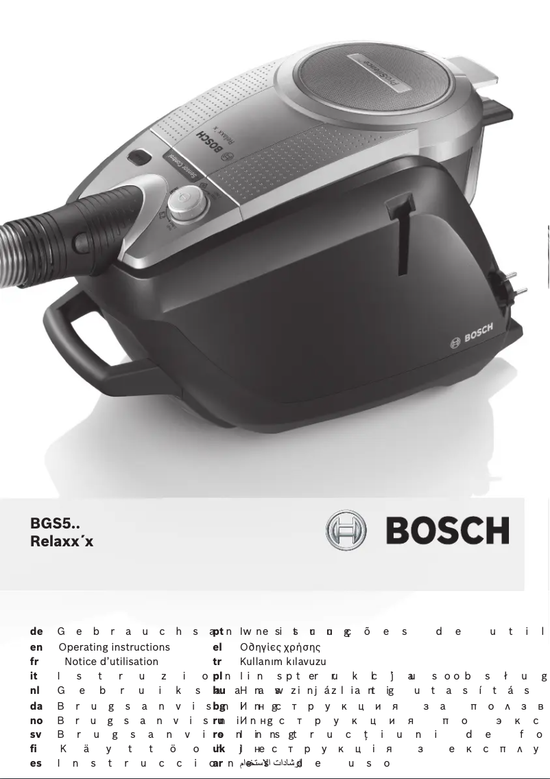 Page n°1 - Manuel utilisateur Bosch elaxx'x ProSilence BGS51262