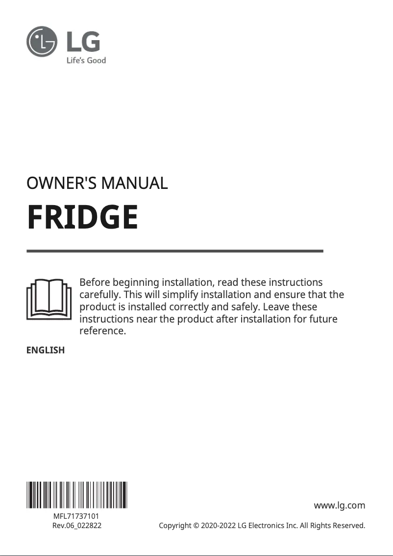 Image de la première page du manuel de l'appareil GLE51SWGSZ