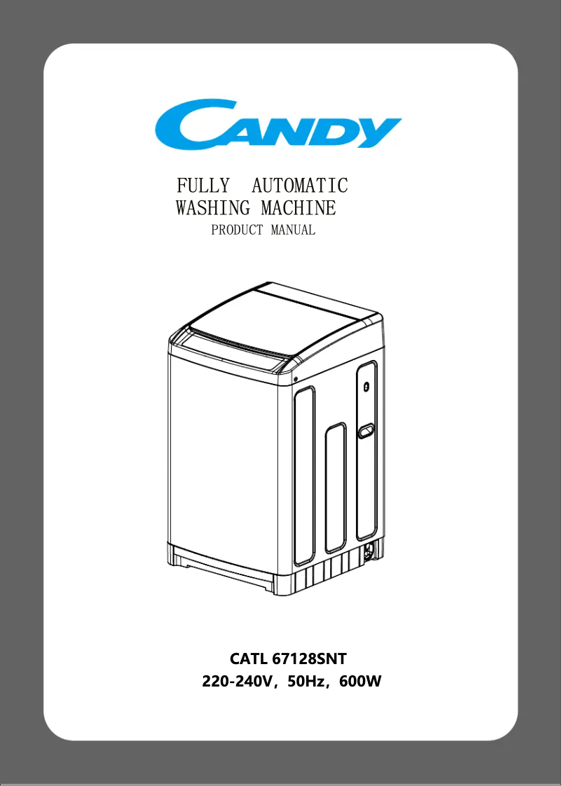 Page n°1 - Manuel utilisateur Candy CATL 67128SNT