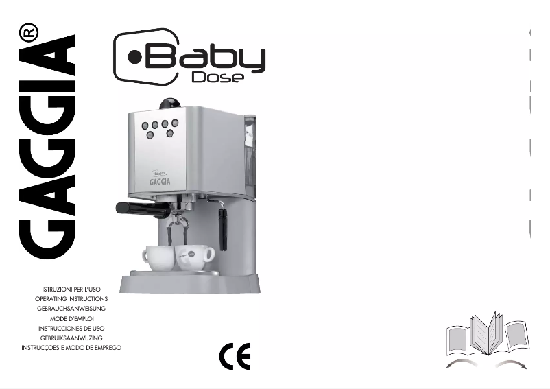 Page 1 de la notice Manuel utilisateur Gaggia Baby Dose