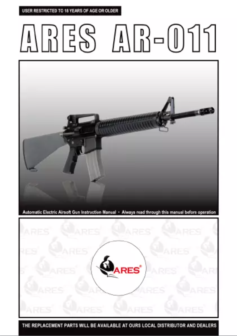 Image de la première page du manuel de l'appareil AR-011