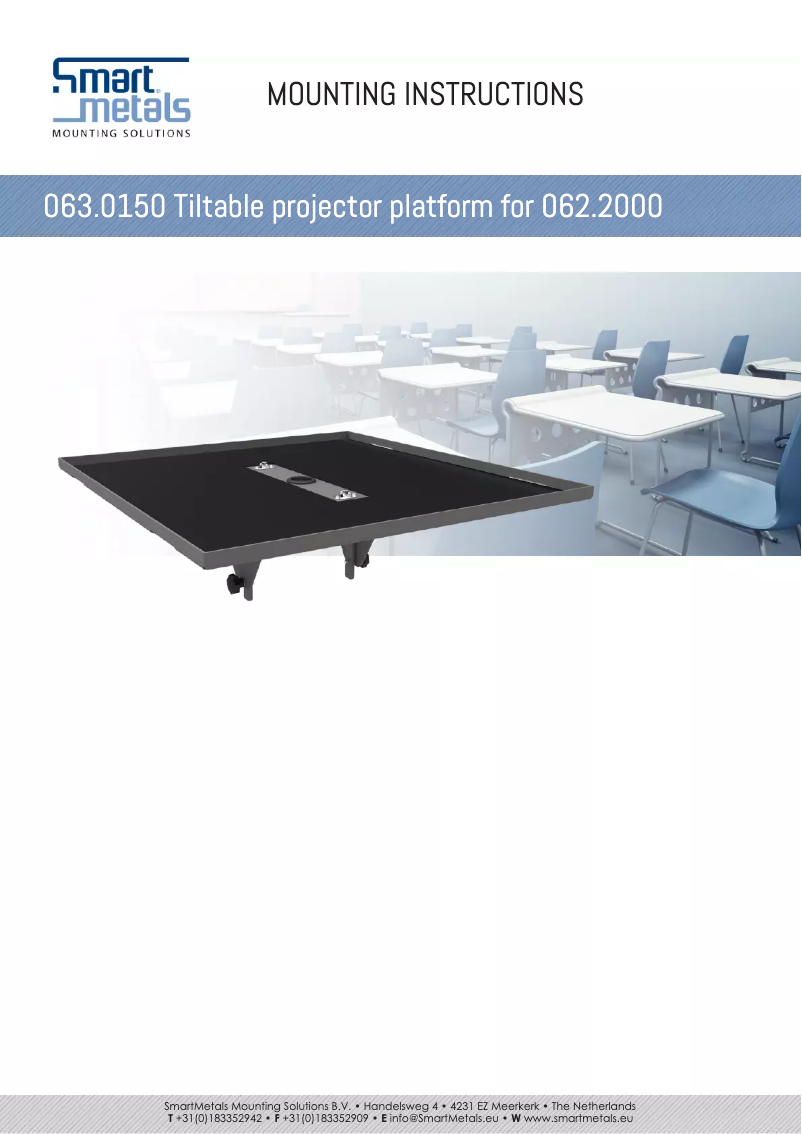 Page n°1 - Manuel utilisateur SmartMetals 063.0150