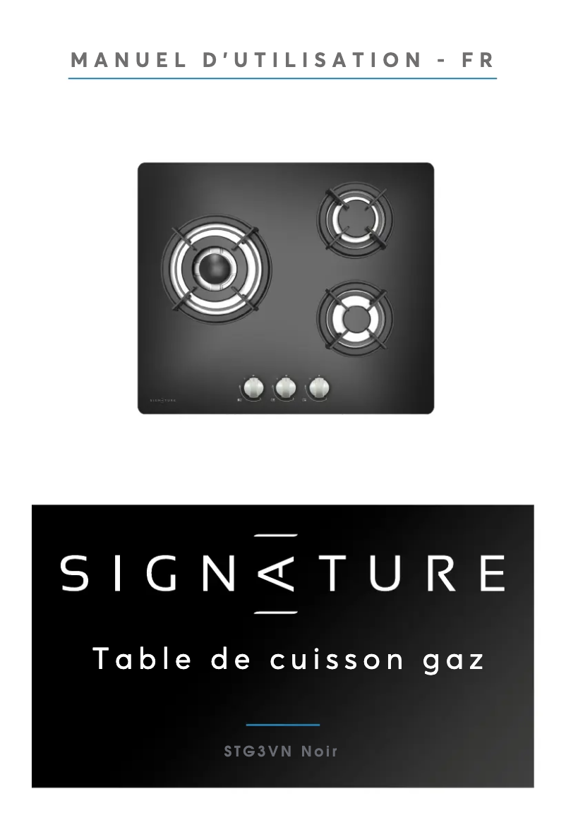Page n°1 - Manuel utilisateur Signature STG3VN