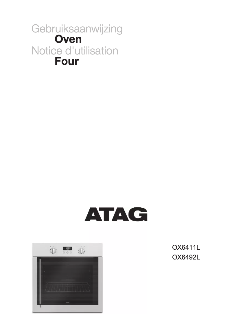 Page 1 de la notice Manuel utilisateur Atag OX6411L