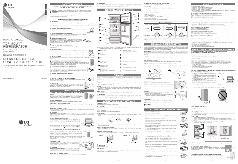 Page 1 de la notice Manuel utilisateur LG GM-C402SQC