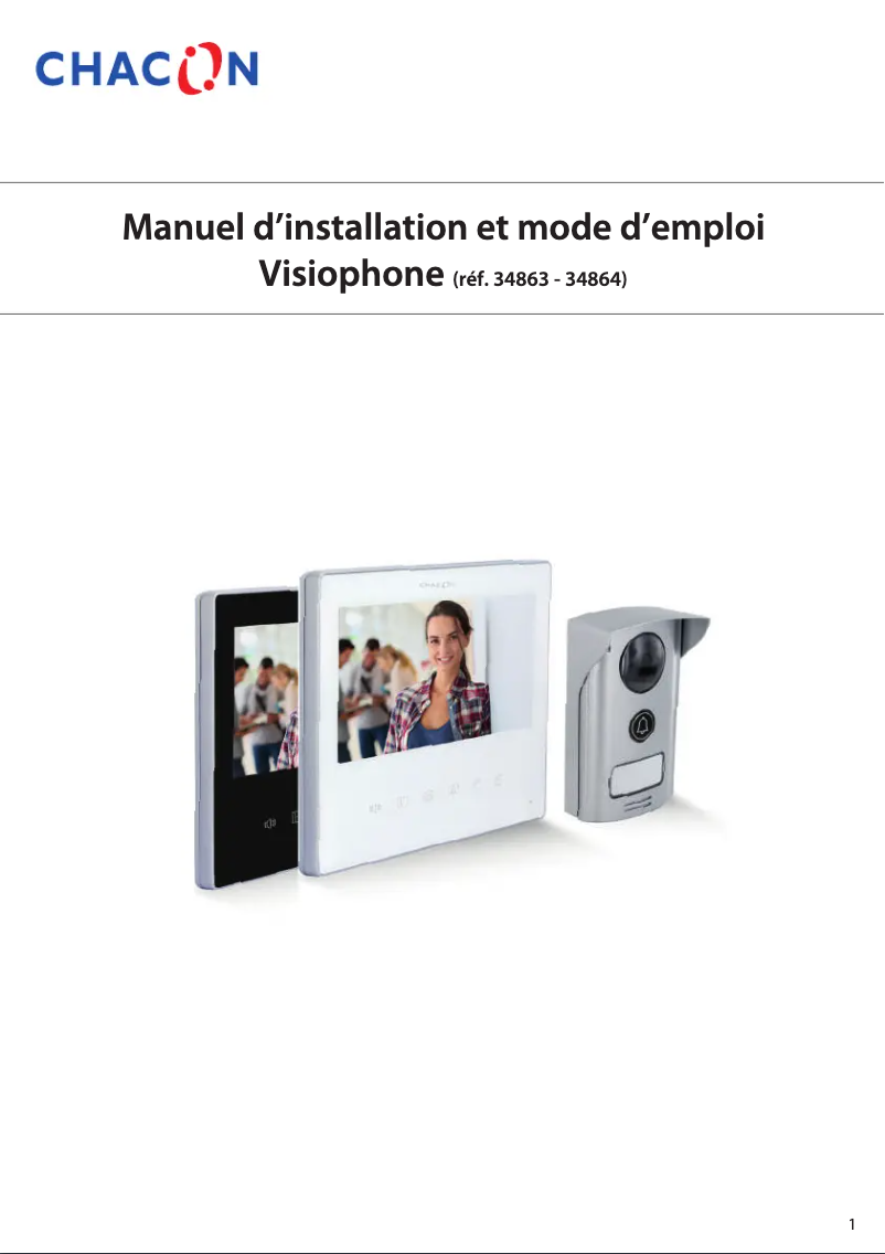 Page 1 de la notice Manuel utilisateur Chacon 34864