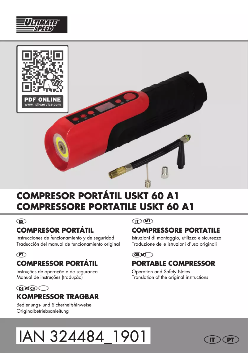 Page n°1 - Manuel utilisateur Ultimate Speed USKT 60 A1