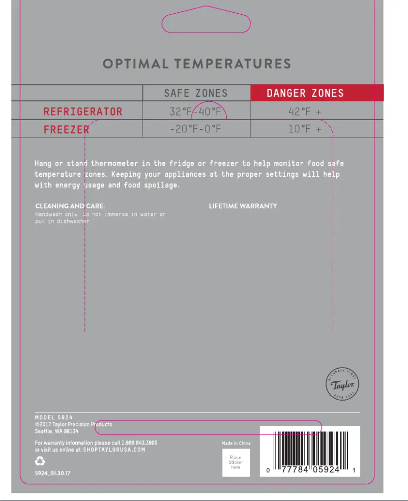 Image de la première page du manuel de l'appareil 5924