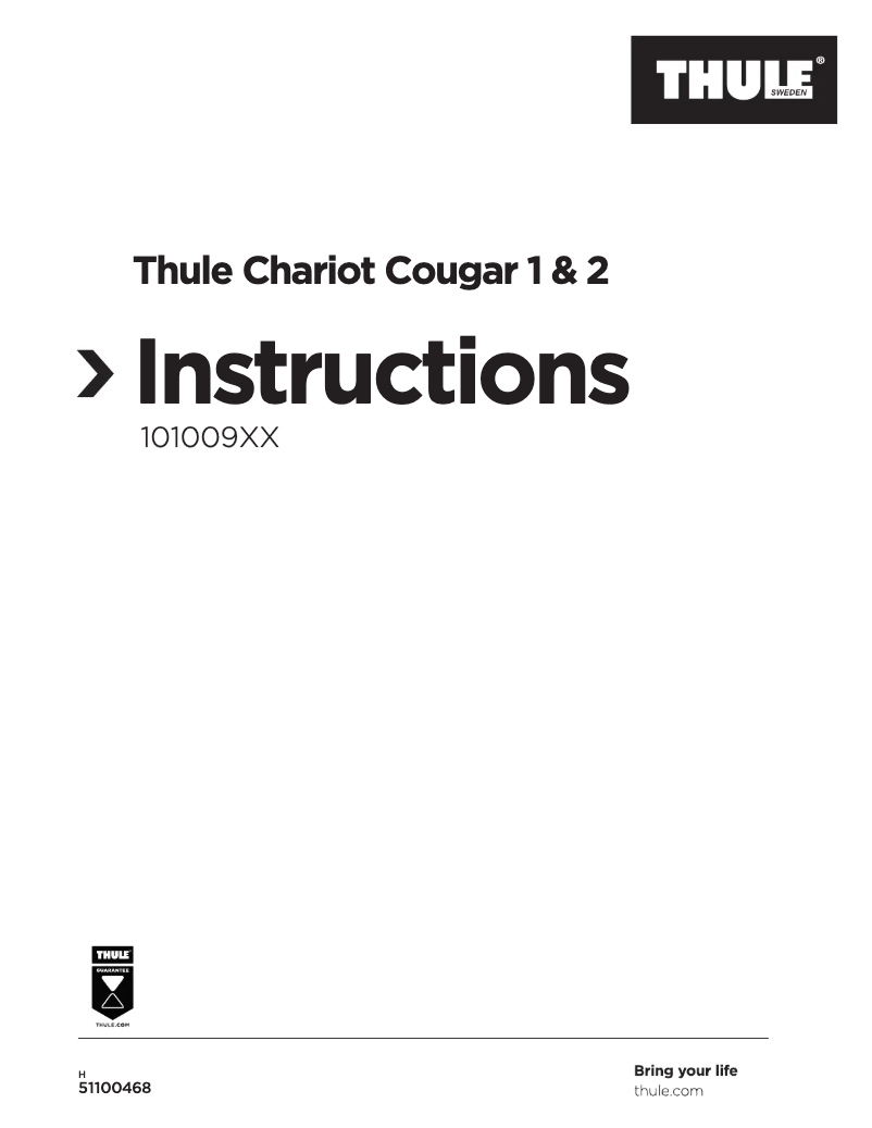 Page n°1 - Manuel utilisateur Thule Chariot Cougar 2