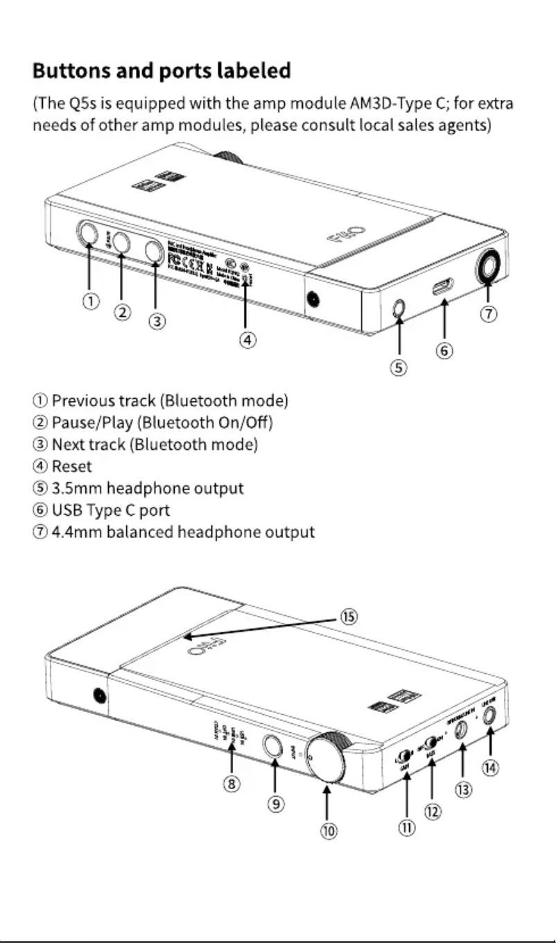Image de la première page du manuel de l'appareil Q5S-TC