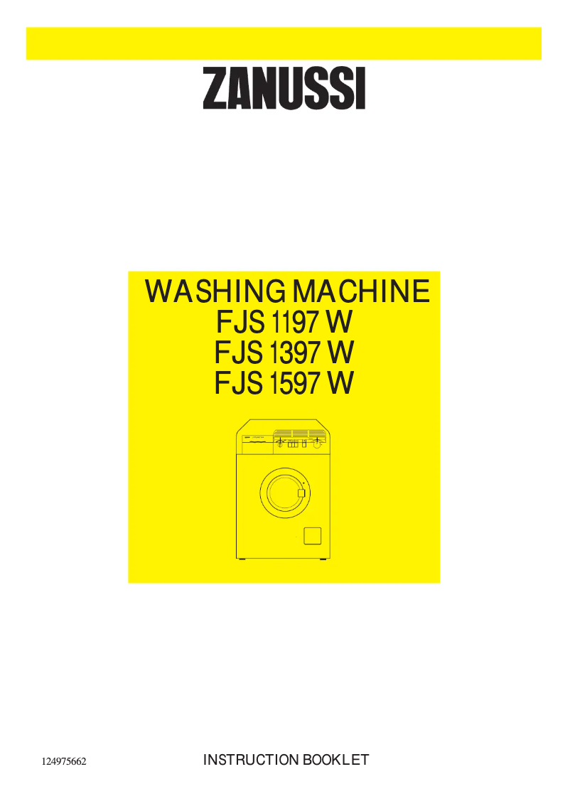 Image de la première page du manuel de l'appareil FJS 1597 W