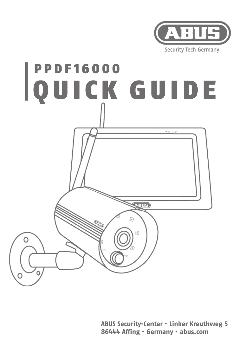 Page n°1 - Manuel utilisateur Abus PPDF16000