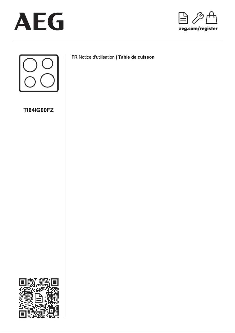 Página 1 del manual Manual de usuario AEG TI64IG00FZ
