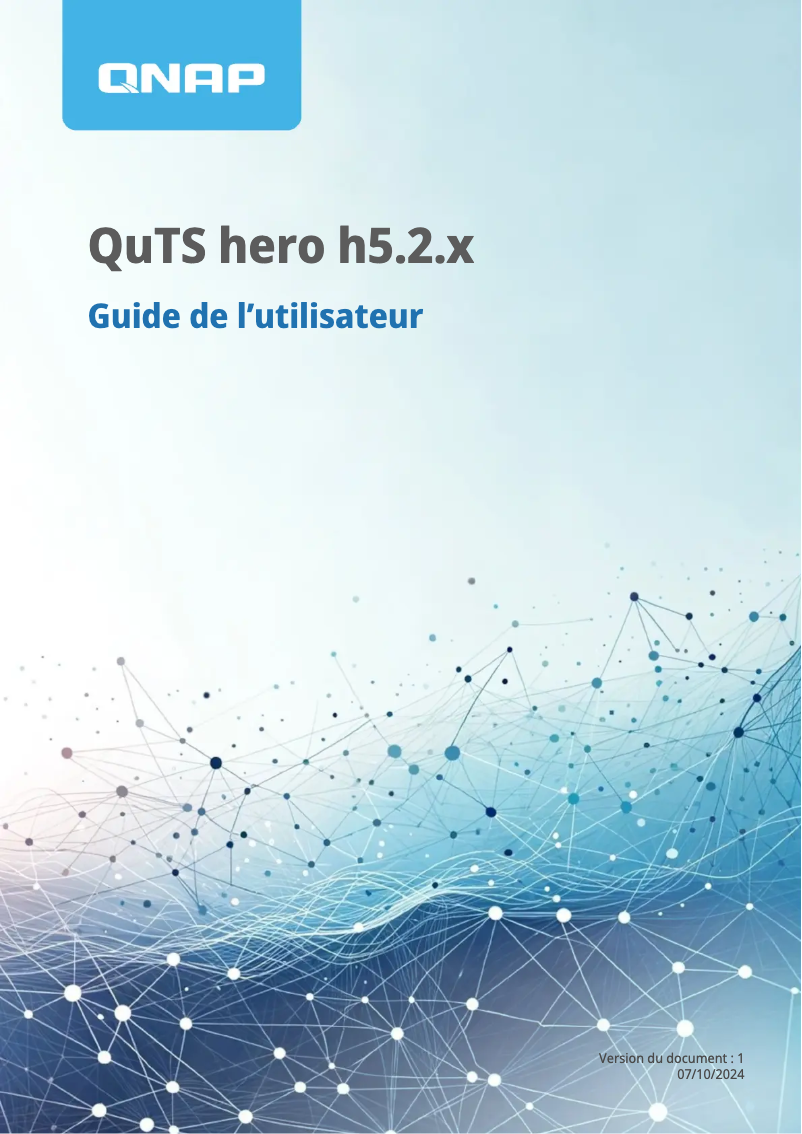 Page 1 de la notice Manuel utilisateur QNAP TS-h973AX
