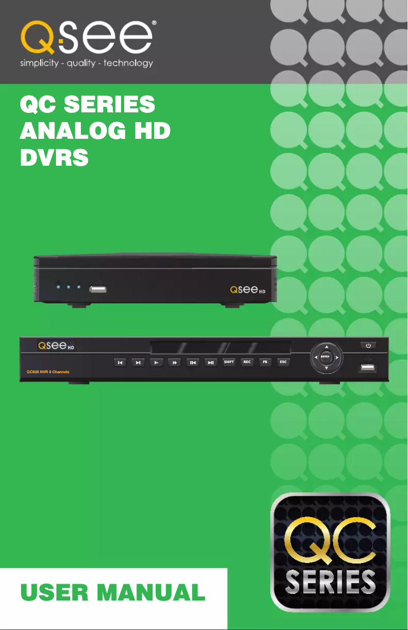 Page n°1 - Manuel utilisateur Q-See QC998