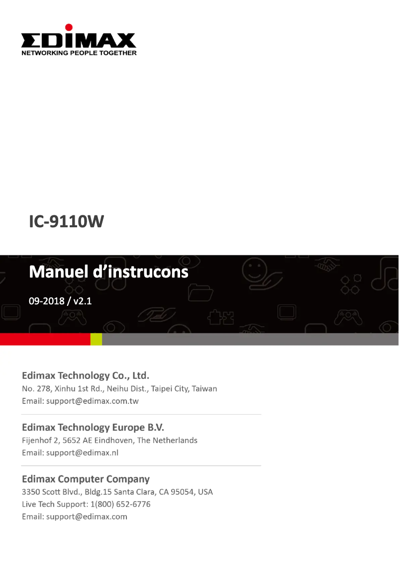 Page n°1 - Manuel utilisateur Edimax IC-9110W