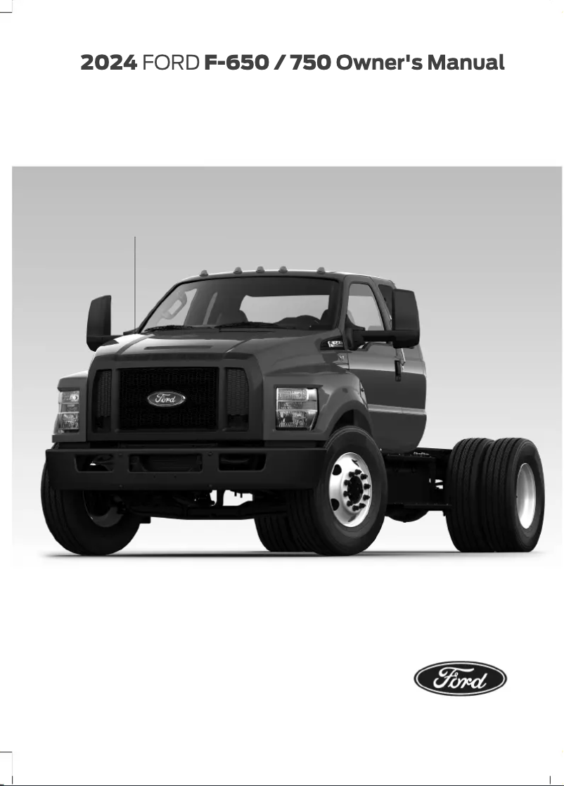 Image de la première page du manuel de l'appareil F-650 (2024)