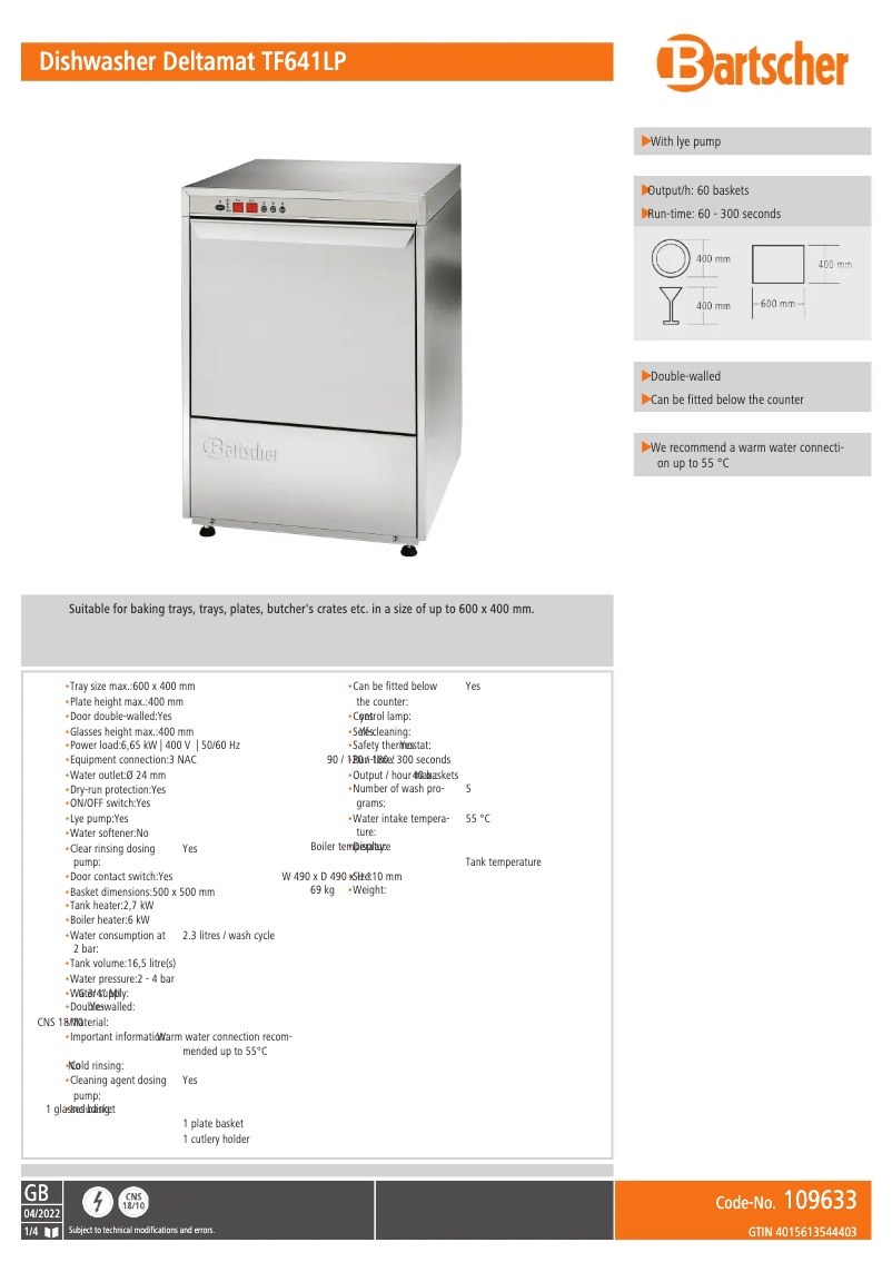 Image de la première page du manuel de l'appareil Deltamat TF 641 LP
