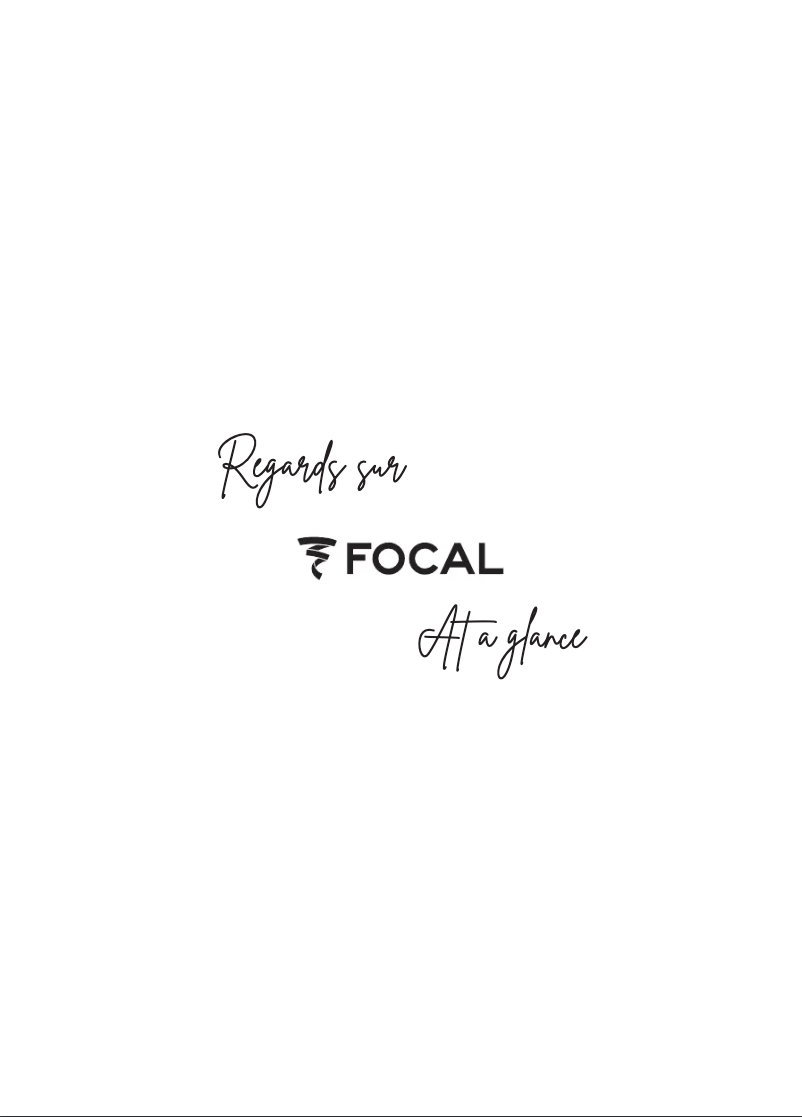 Page 1 de la notice Manuel utilisateur Focal FDS 1.350
