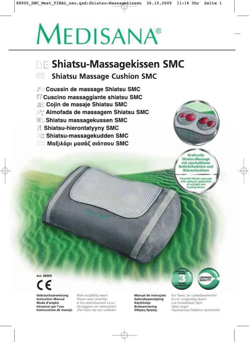 Página 1 del manual Manual de usuario Medisana SMC