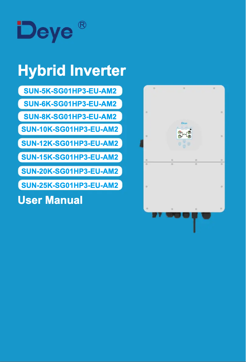 Page 1 de la notice Manuel utilisateur Deye SUN-15K-SG01 HP3-EU-AM2