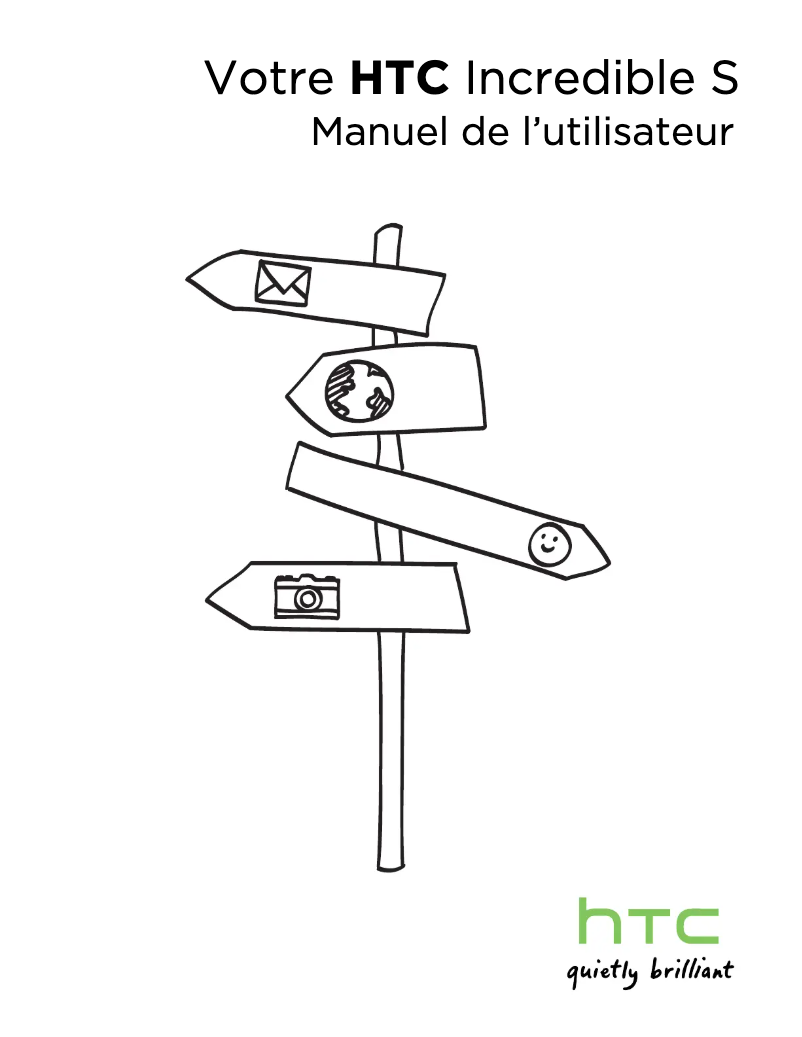 Page 1 de la notice Manuel utilisateur HTC Incredible S