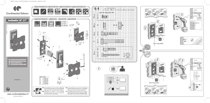 Image de la première page du manuel de l'appareil CE100NCL16
