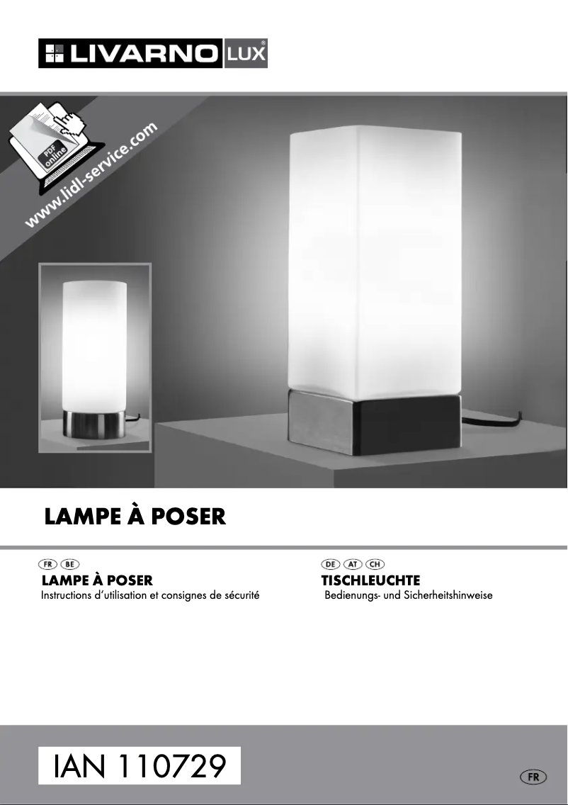 Page n°1 - Manuel utilisateur Livarno Lux Z31207