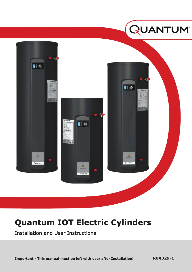 Page 1 de la notice Manuel utilisateur Dimplex QWCd300-580RF