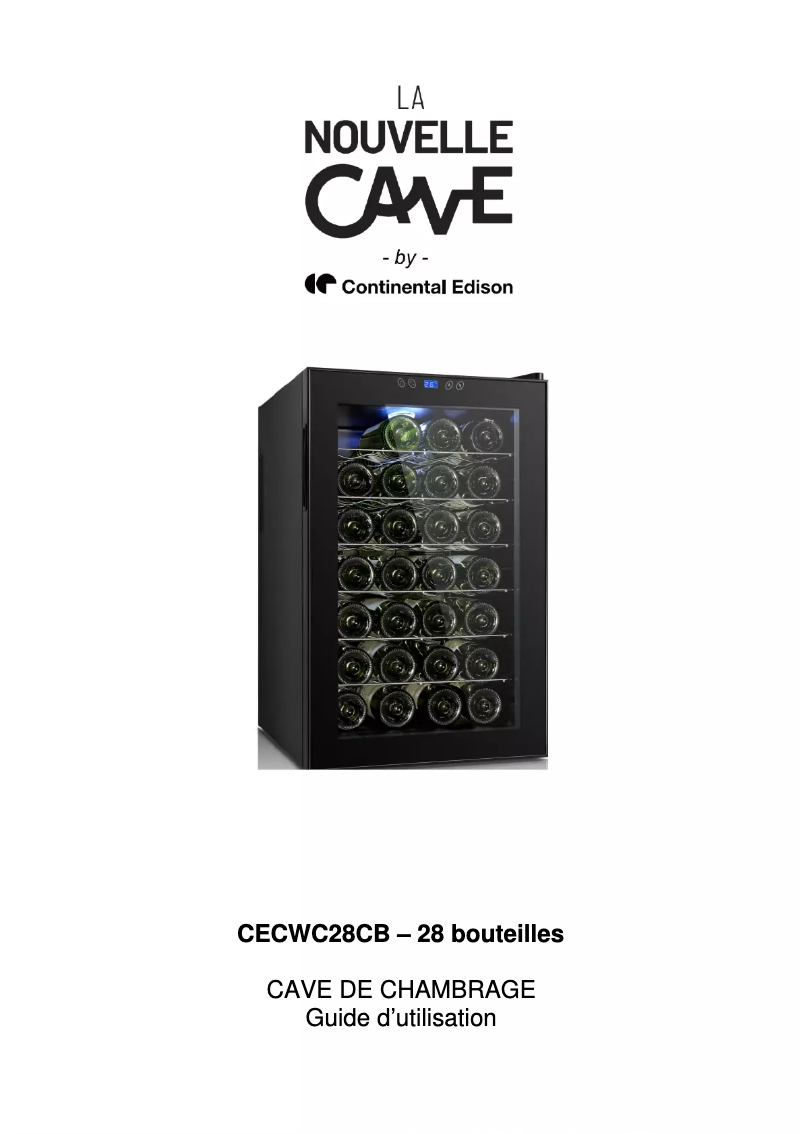 Image de la première page du manuel de l'appareil CECWC28CB