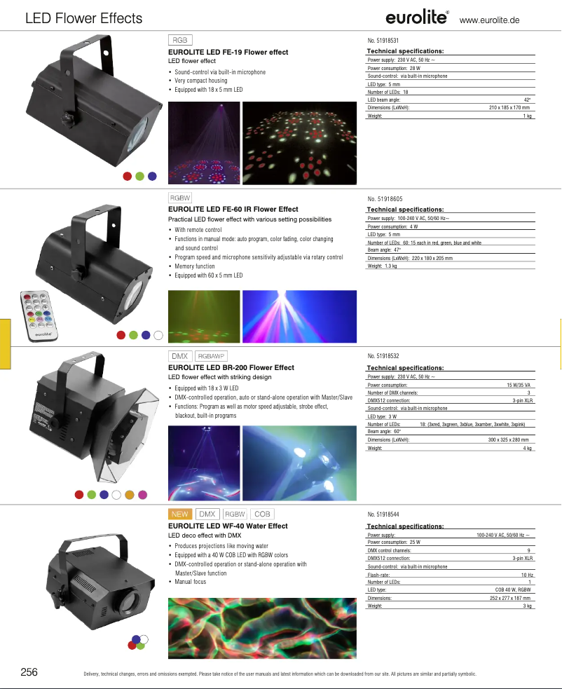 Page n°1 - Catalogue Eurolite LED WF-40