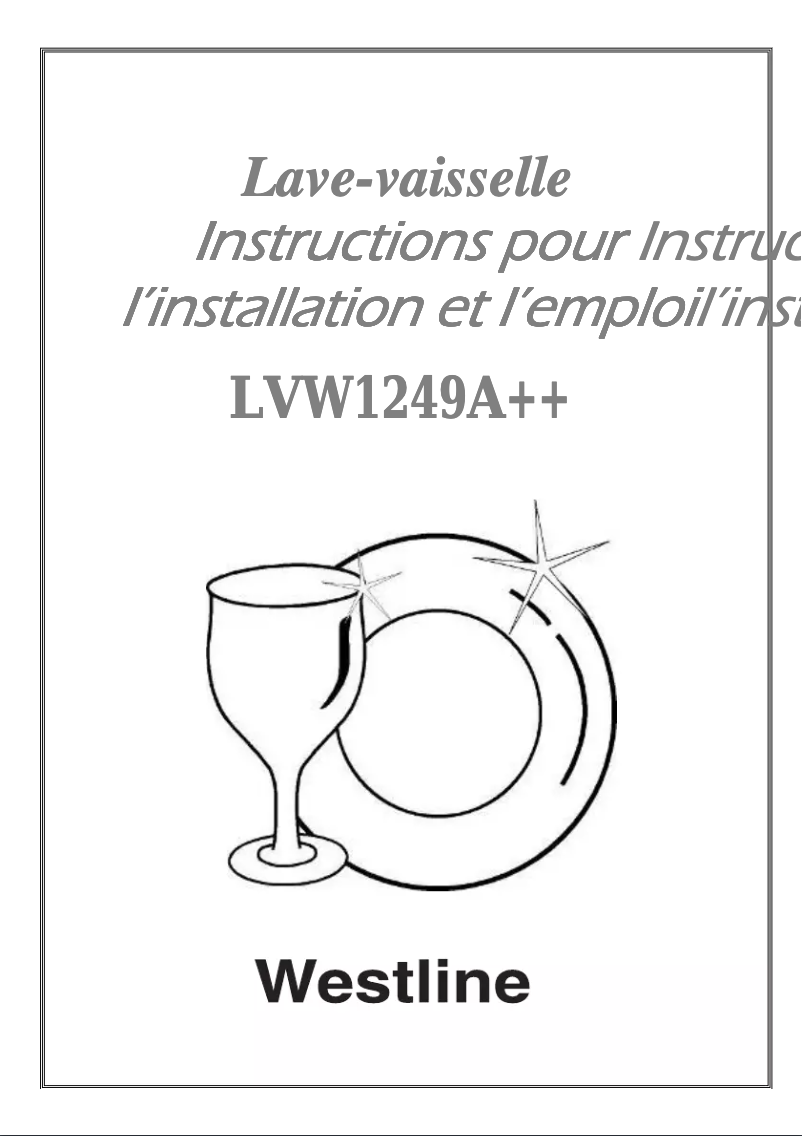 Page n°1 - Manuel utilisateur Westline LVW1249A++
