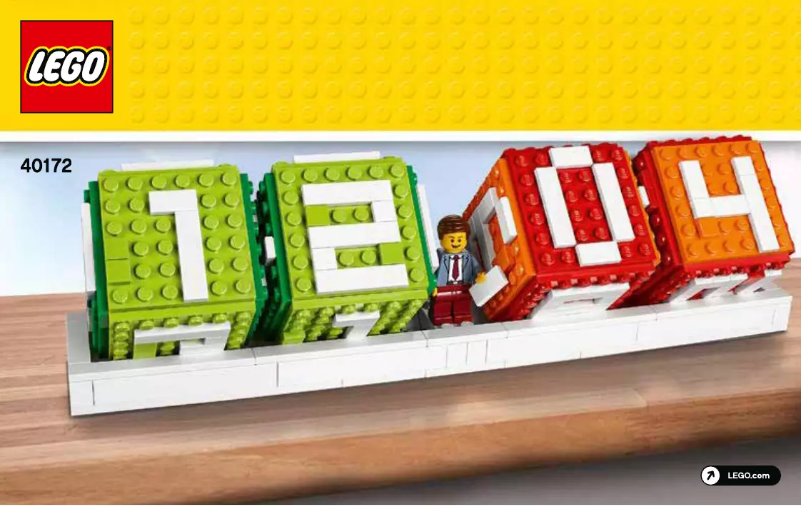 Page 1 de la notice Manuel utilisateur Lego Iconic Brick Calendar 40172