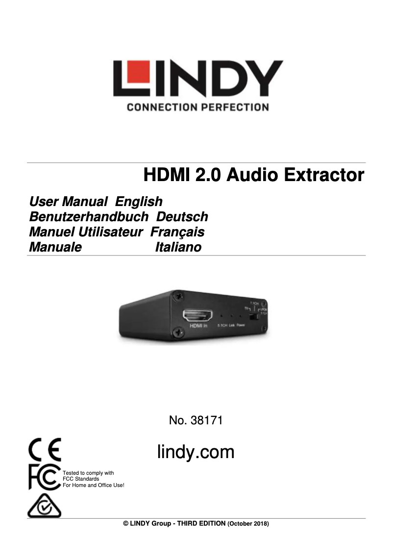 Image de la première page du manuel de l'appareil 38171