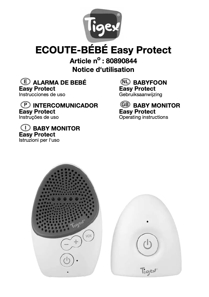 Image de la première page du manuel de l'appareil Easy Protect