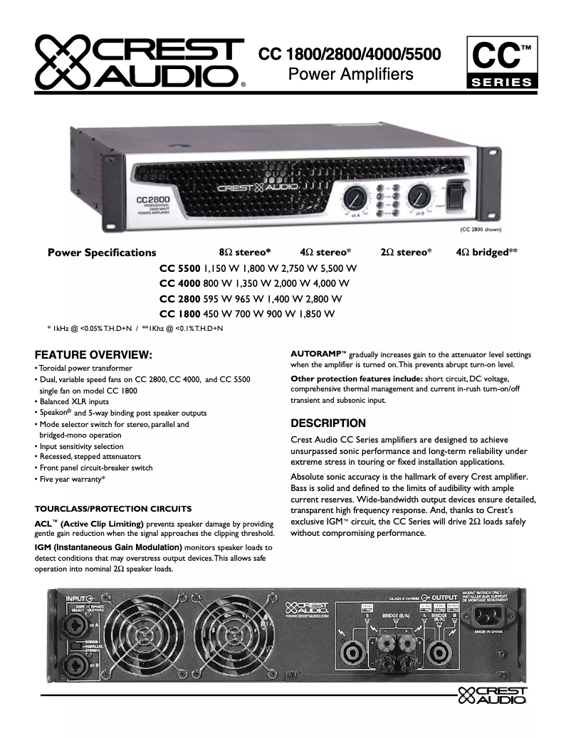 Image de la première page du manuel de l'appareil CC 4000