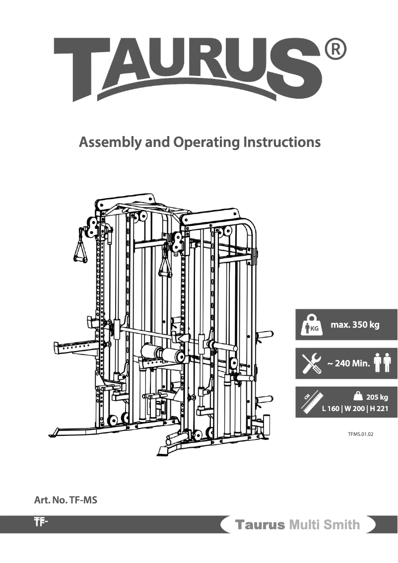 Image de la première page du manuel de l'appareil Multi Smith