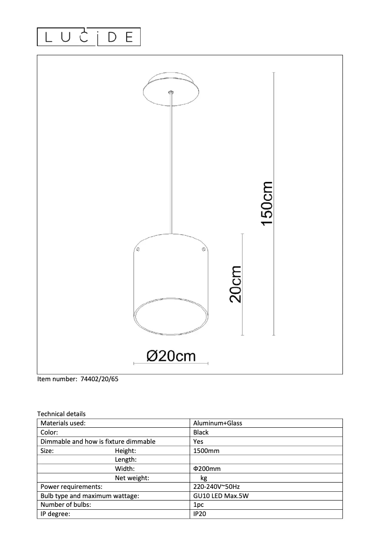 Image de la première page du manuel de l'appareil Owino 74402/20/65