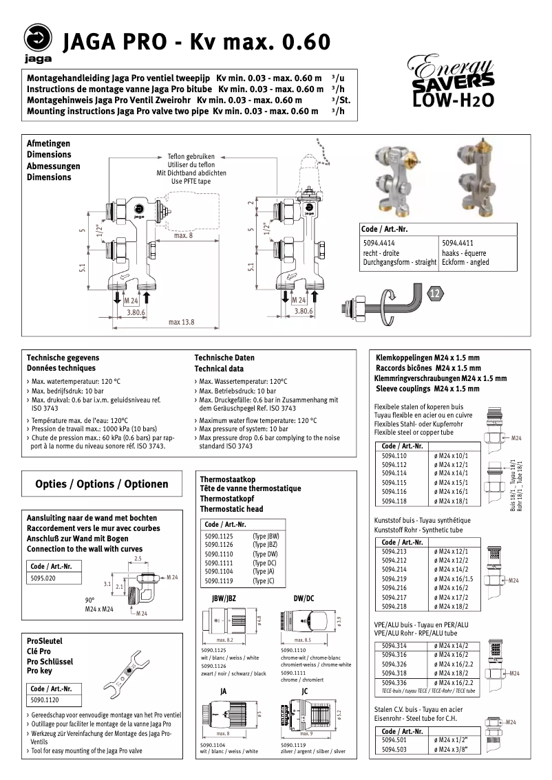 Page 1 de la notice Manuel utilisateur Jaga Pro