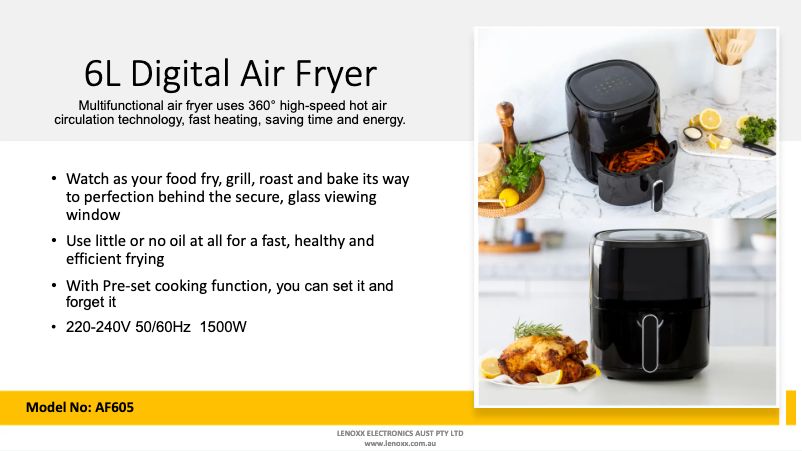 Image de la première page du manuel de l'appareil AF605