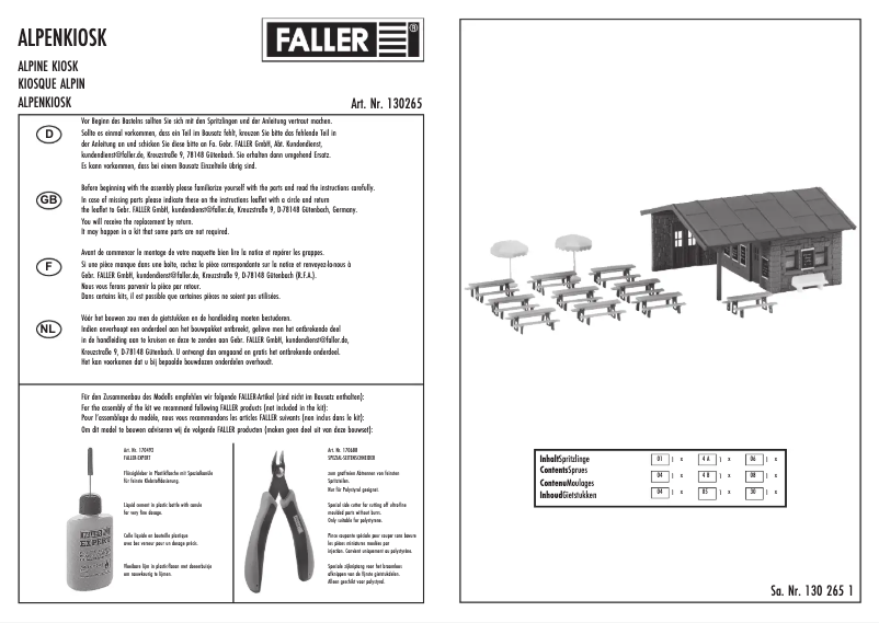 Page 1 de la notice Manuel utilisateur Piko 130265