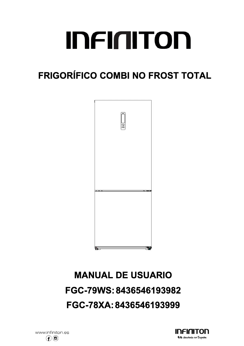 Page n°1 - Manuel utilisateur Infiniton FGC-78XA