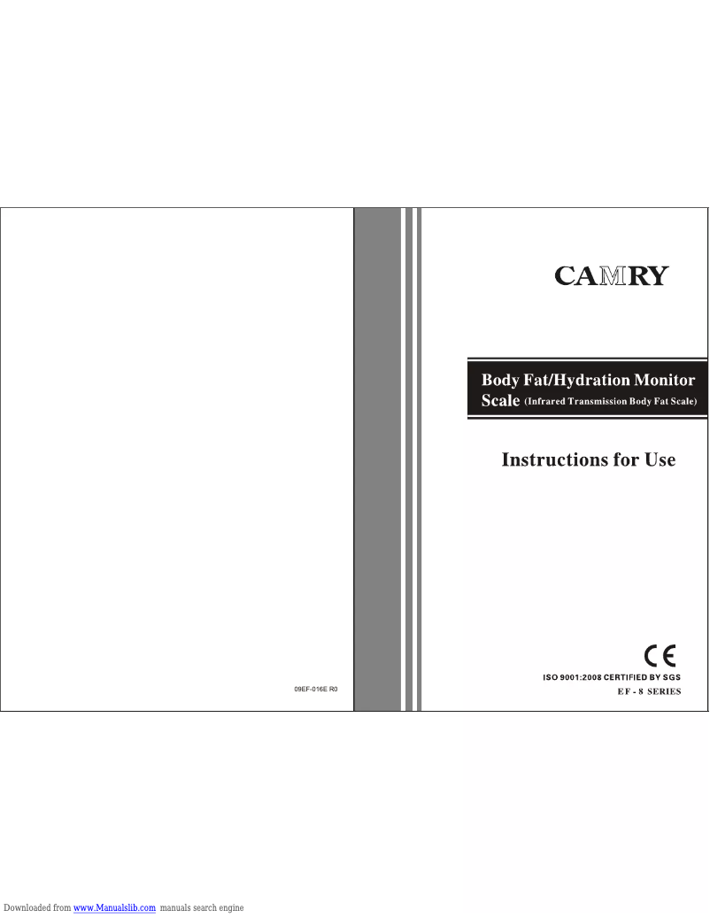 Page n°1 - Manuel utilisateur Camry EF932