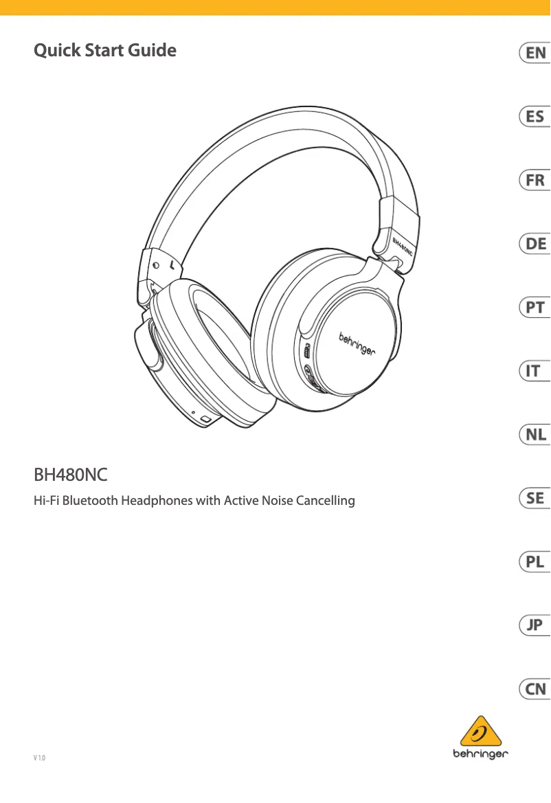 Page 1 de la notice Manuel utilisateur Behringer BH480NC